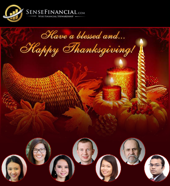 Happy Thanksgiving! from Sense Financial - Solo 401k Plan Provider